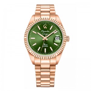 Alexandre Christie AC 5016 Rosegold Green Lady LDBRGGN